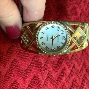 GruenII goldtone bracelet watch